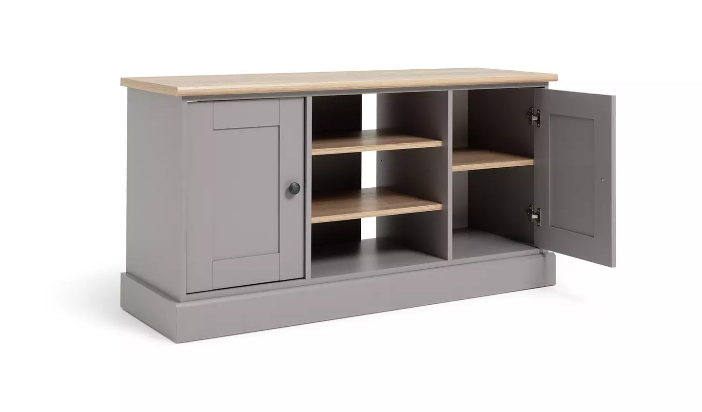Assembled Winchester 2 Door Sideboard and TV Unit - Grey